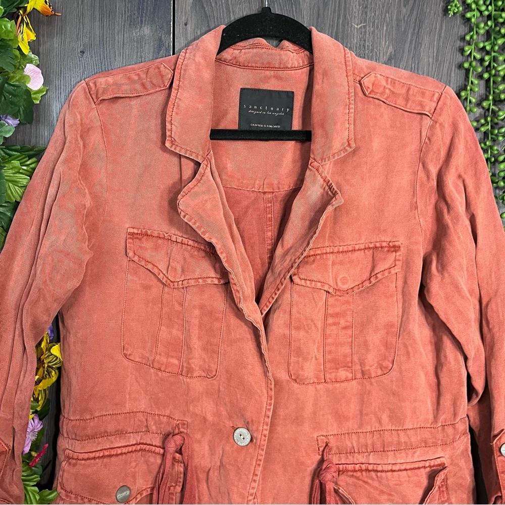 -Sanctuary Utility Button Down Lightweight Jacket… - image 5